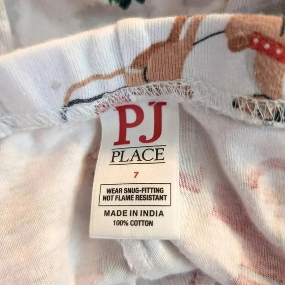 The Children's Place PJ Christmas Soft Girls Pajamas 2 Sets Cotton SZ 7 - Picture 14 of 15